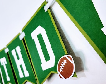 Football Birthday Banner - Football Banner - Football Party Decor - Football Garland - Sport Birthday - Football Party