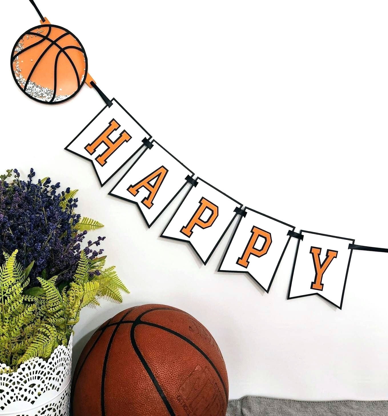 Basketball Birthday Decorations Sport Theme Basketball Birthday Backdrop Black Men Boys Birthday Party Photo Background Cake Table Banner Party Suppl