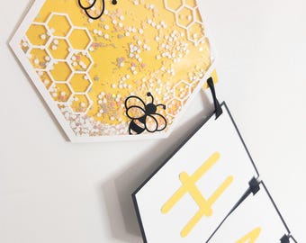 1st Bee Day Birthday Banner First Bee Day Birthday Banner As Sweet As Can Bee Birthday Banner Happy to Bee One Banner Queen Bee