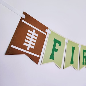 First Down Football Birthday Banner - Football Birthday Banner - Football Decor - Rookie of the Year - Football Party