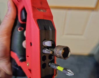 Milwaukee Installation Driver Bit Holder – 8-Bit Magnetic Accessory, Compact Tool Organizer, Compatible with M12