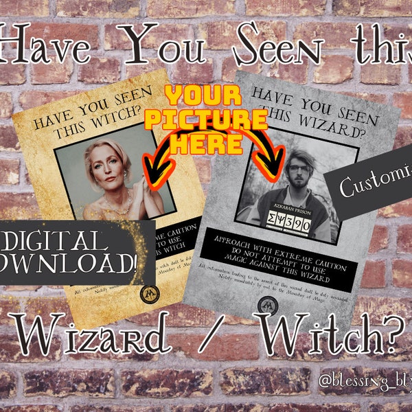 Have You Seen This Wizard Poster Etsy