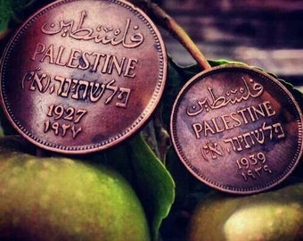 Rare Vintage 1927 Palestine 1 Mils Coin British Mandate Key Date Reproduction, Treasured Collection Mint Condition, Holy Land, 10% charity