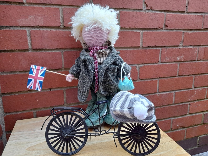 Boris Johnson Doll, Prime Minister Doll, BJ Doll, Upcycled Faceless
