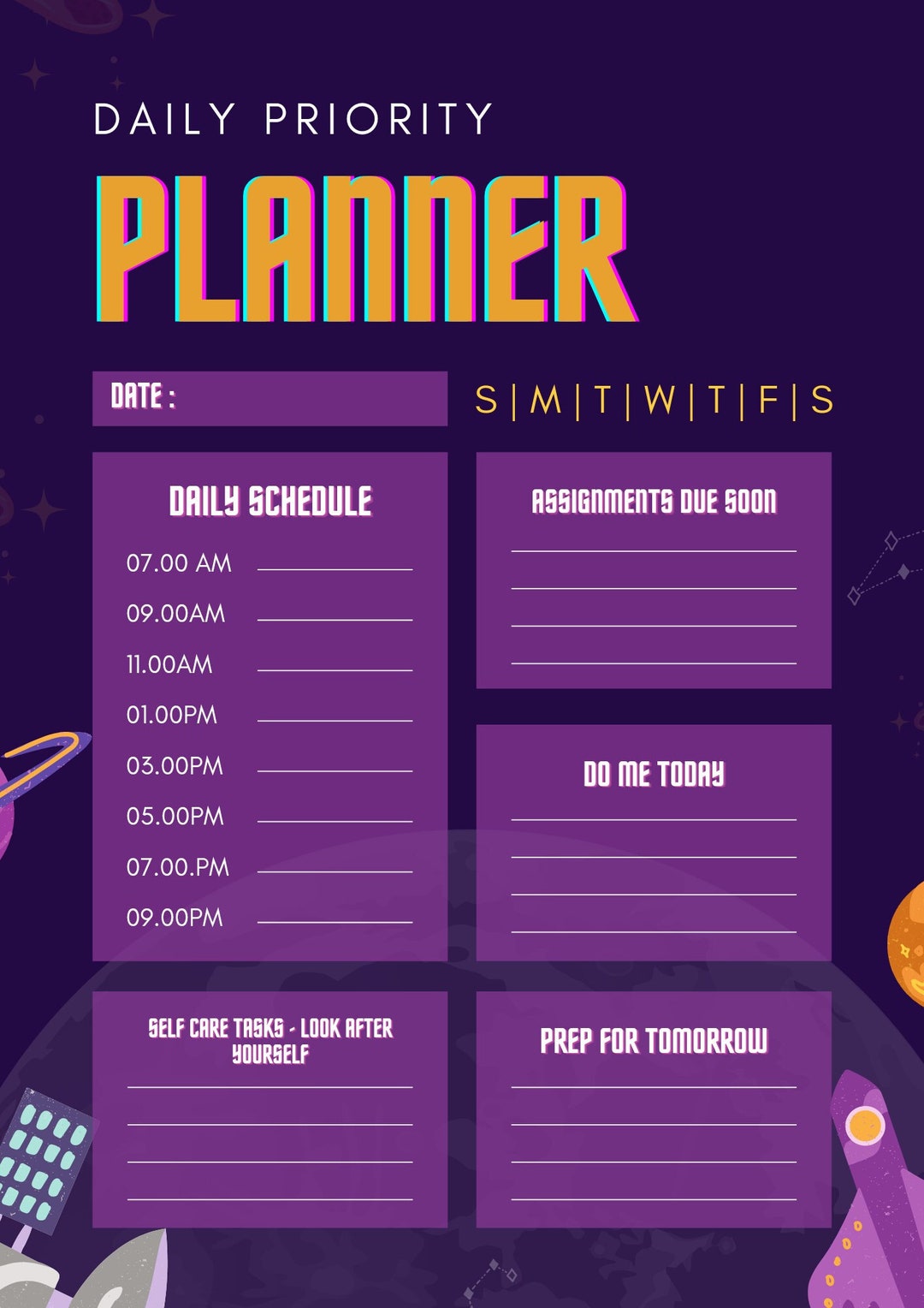 Planner for students etsy