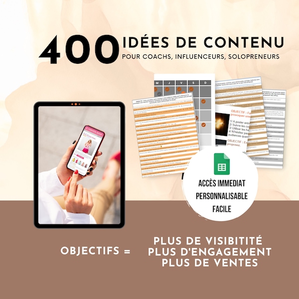 400+ idées de Stories et contenu pré-rédigé pour coachs, consultants, influenceurs et solopreneurs | Instagram Stories, Posts, Reels, TikTok