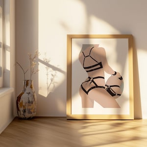 Tasteful and Sensual Wall Art for Home Sexy Woman Printable | Elegant Bedroom Decor | Instant Download, Printable Art