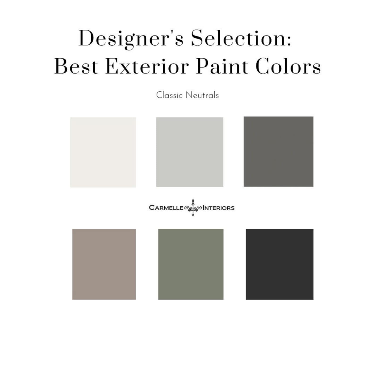 Designer's Selection Best Exterior Paint Colors for Your Home Neutral