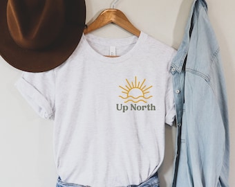 Up North T-Shirt, Retro Up North Shirt, Unisex