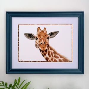 Giraffe - Safari Art - Animal Art - Giraffe Art - Wall Art - Art Print - Giraffe Painting - Wall Decor - Giraffe Art Print