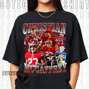 Nike Men's San Francisco 49ers Christian McCaffrey #23 Black T-Shirt