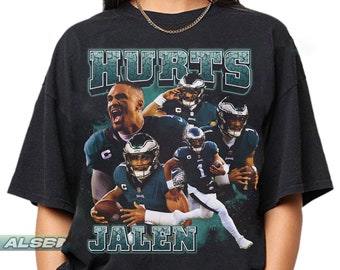 Bintage 90s Bootleg Jalen Hurts Philadelphia Eagles Shirt - Bring