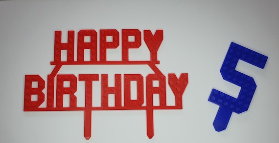 Cake letters Happy Birthday Cake Set - Fun Reusable B-day Cake Number -  Cake Number for Kids - Birthday Cake Sign - Kids Cake Topper 