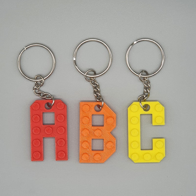 Letter Keyring - Etsy