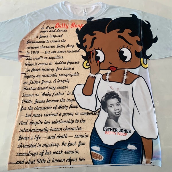 Betty Boop Shirt Esther Jones Womens History African American Art Black History Month