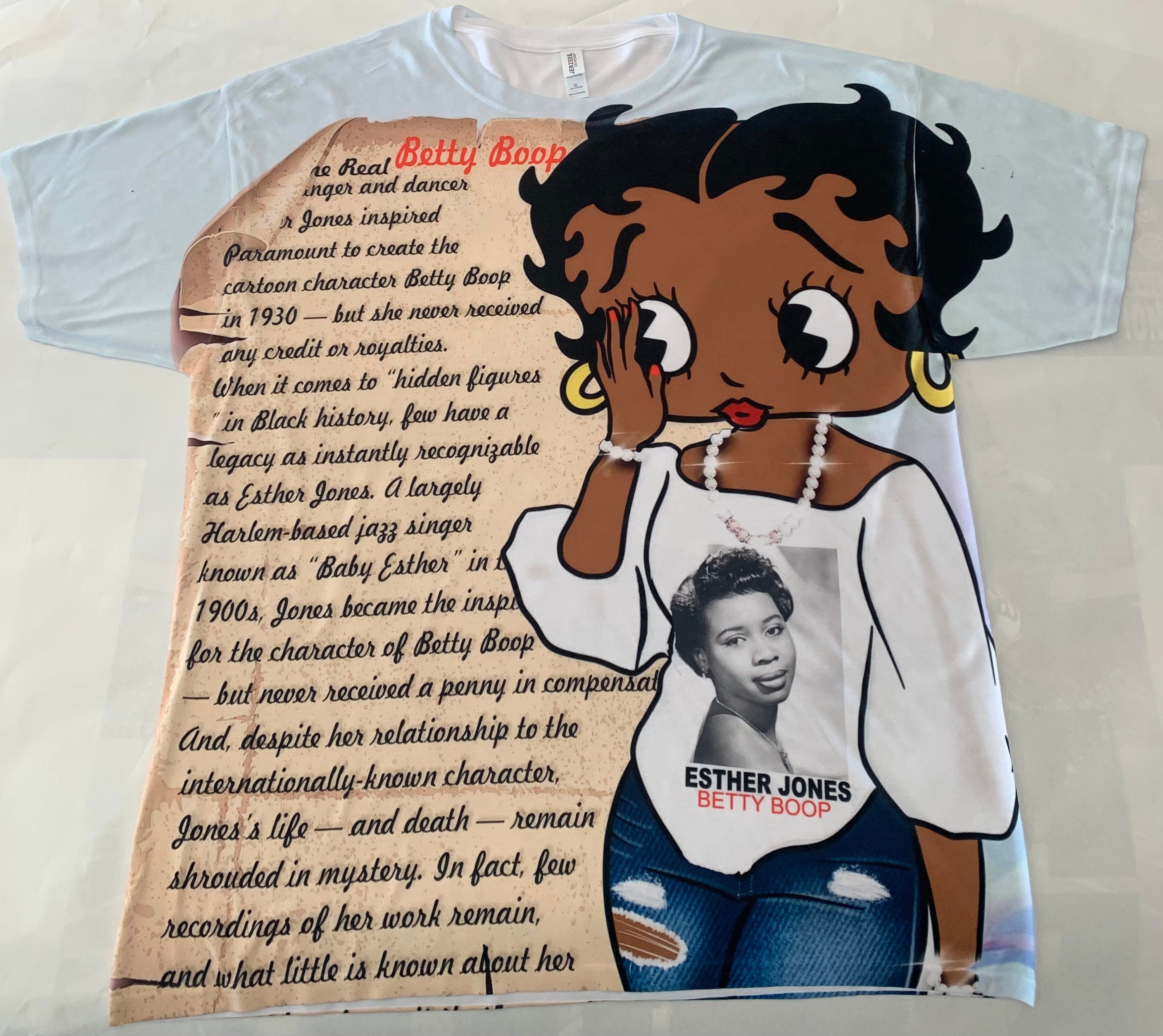 Betty Boop Shirt Esther Jones Womens History African American Art