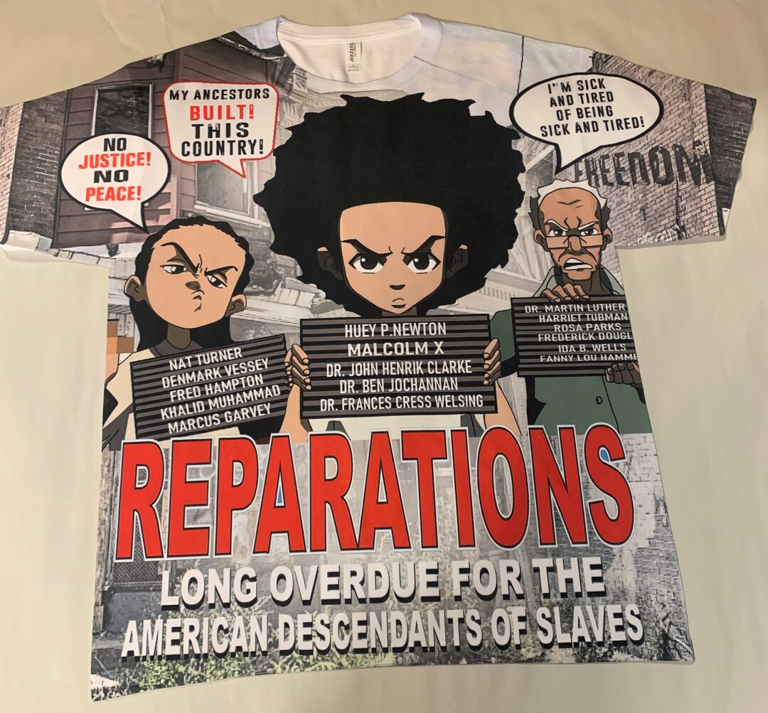 Camisa Boondocks Nat Turner Marcus Garvey Fred Hampton Malcolm X Martin ...