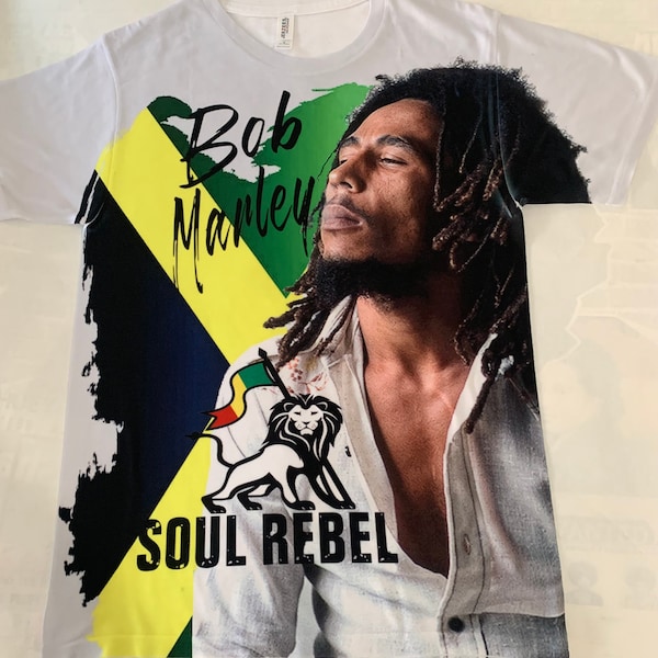 Bob Marley Soul Rebel Shirt Peter Tosh Wailers Gregory Isaacs Dennis Brown Reggae Rasta Dreadlocks Jamaican Flag Black History Month