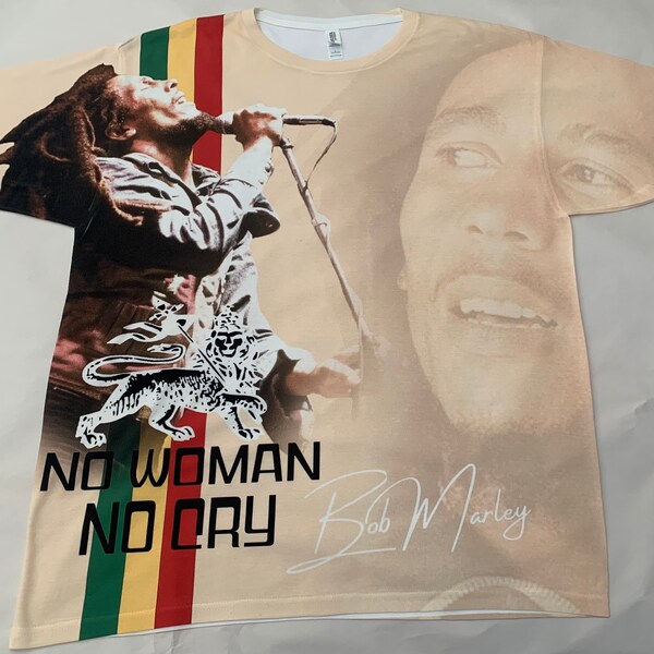 Bob Marley No Woman No Cry Dreadlocks Jamaica Reggae Rasta Peter Tosh Dennis Brown Garnett Silk Jacob Miller Shirt Black History Month