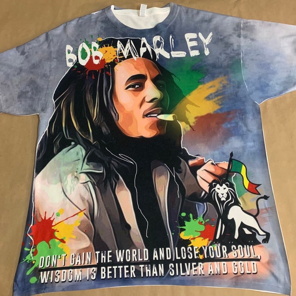 Bob Marley Lion Of Judah Graffiti Shirt Peter Tosh Wailers Gregory Isaacs Dennis Brown Reggae Rasta Dreadlocks Jamaica Black History Month