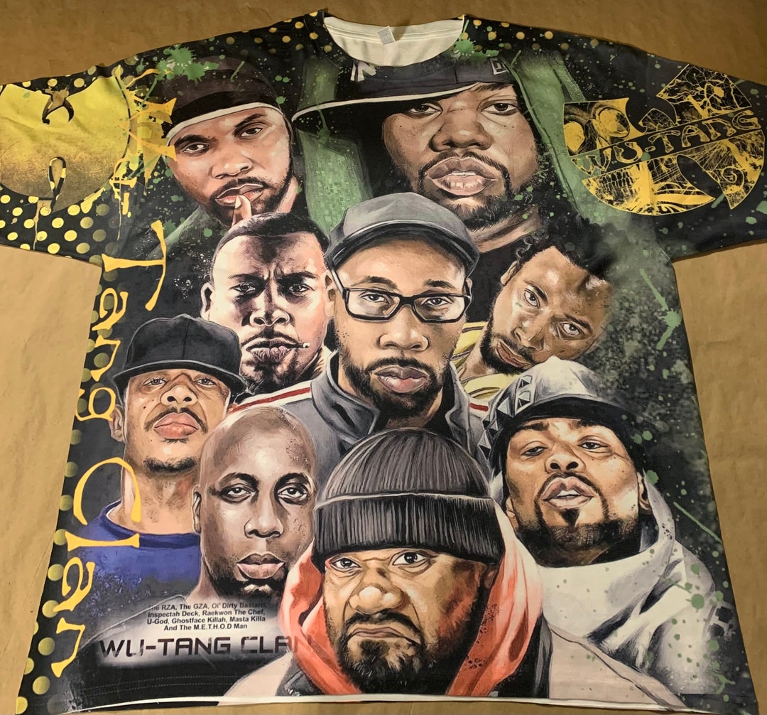 Wu Tang Clan Shirt Method Man Redman Rza Ghostface Nas Jayz Tupac