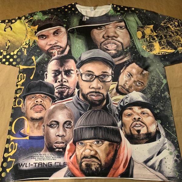 Wu Tang Clan Shirt Method Man Redman Rza Ghostface Nas Jay-Z Tupac Biggie DMX Snoop East Coast Old School 90's Hip Hop Black History Month