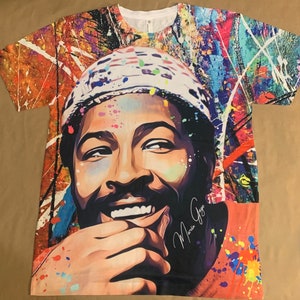 Marvin Gaye Shirt Colorful Artistic Painting Motown Legend What's Going On Icon Of Soul Music Black History Month