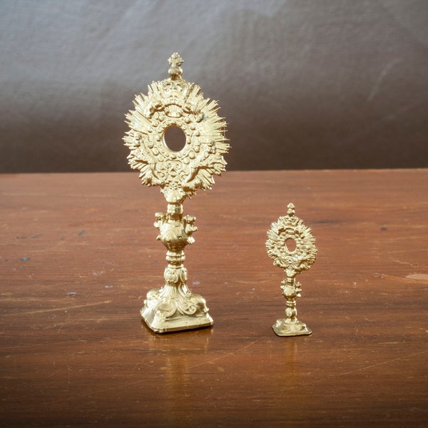 Catholic Relic, Alter Piece, Host Relic, Miniature Relic, Church Collectables, Chapel Miniatures, Christian Relic, Gold Relic, Silver Relic