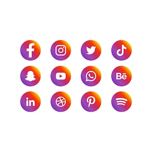 Instant download / Cut File / Social Media Icon SVG