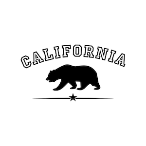 Instant download / Cut File /California Bear SVG