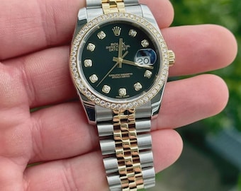 Vintage Rolex Ref. 116243 Black Dial Diamond Y/2018