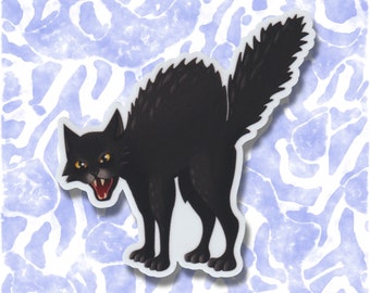 VINYL STICKER: FAU cat | politische, linke, alternative, antikapitalistische Aufkleber | Aktivismus, Kampf, Punk, Merch, Kunst, Geschenke