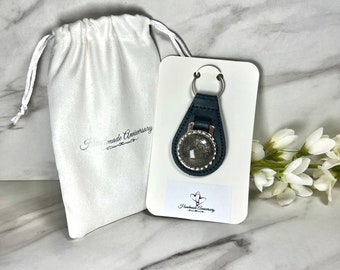 IRON KEY FOB 6th Wedding Anniversary, Leather KeyFob, Keyring, Handmade
