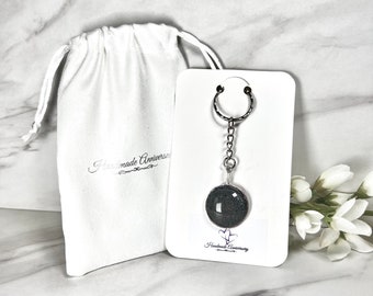 IRON KEYRING 6th Wedding Anniversary, Key Chain, Handmade, Silver Plated