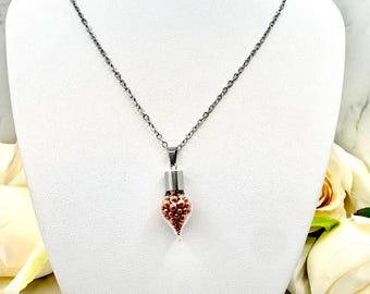Copper 7th Anniversary Pendant Necklace • Luxury Keepsake Gift for Her