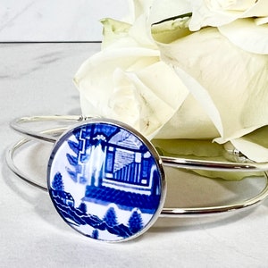 Willow 9th Wedding Anniversary Bangle Bracelet Handmade