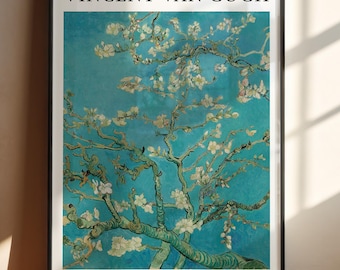 ゴッホのアーモンドの花の絵画、ヴィンテージの花のポスター