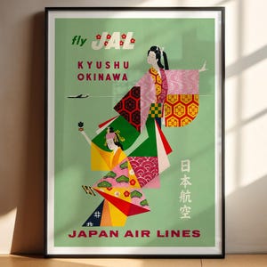 Japan airline poster - Etsy 日本