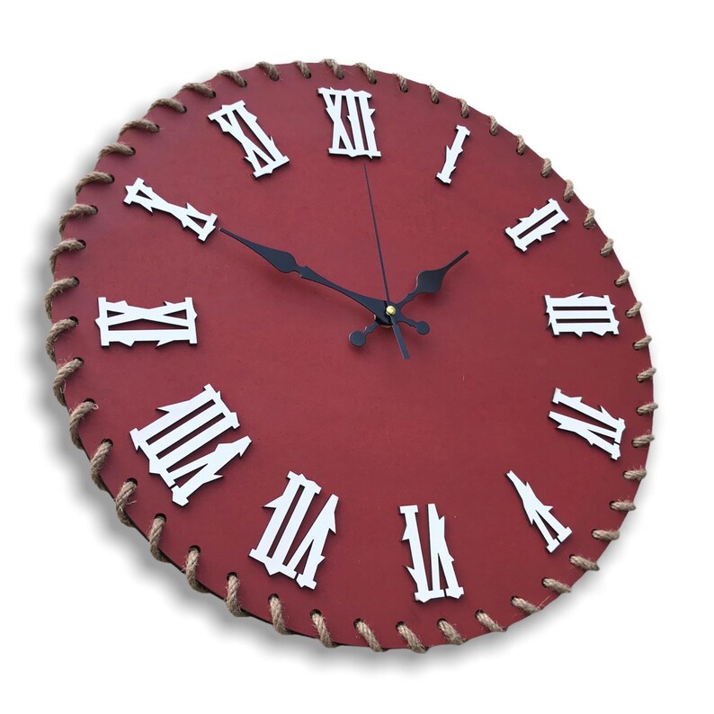 Modern Wall Clock Retro Clock Wooden Clock Large Clock Etsy