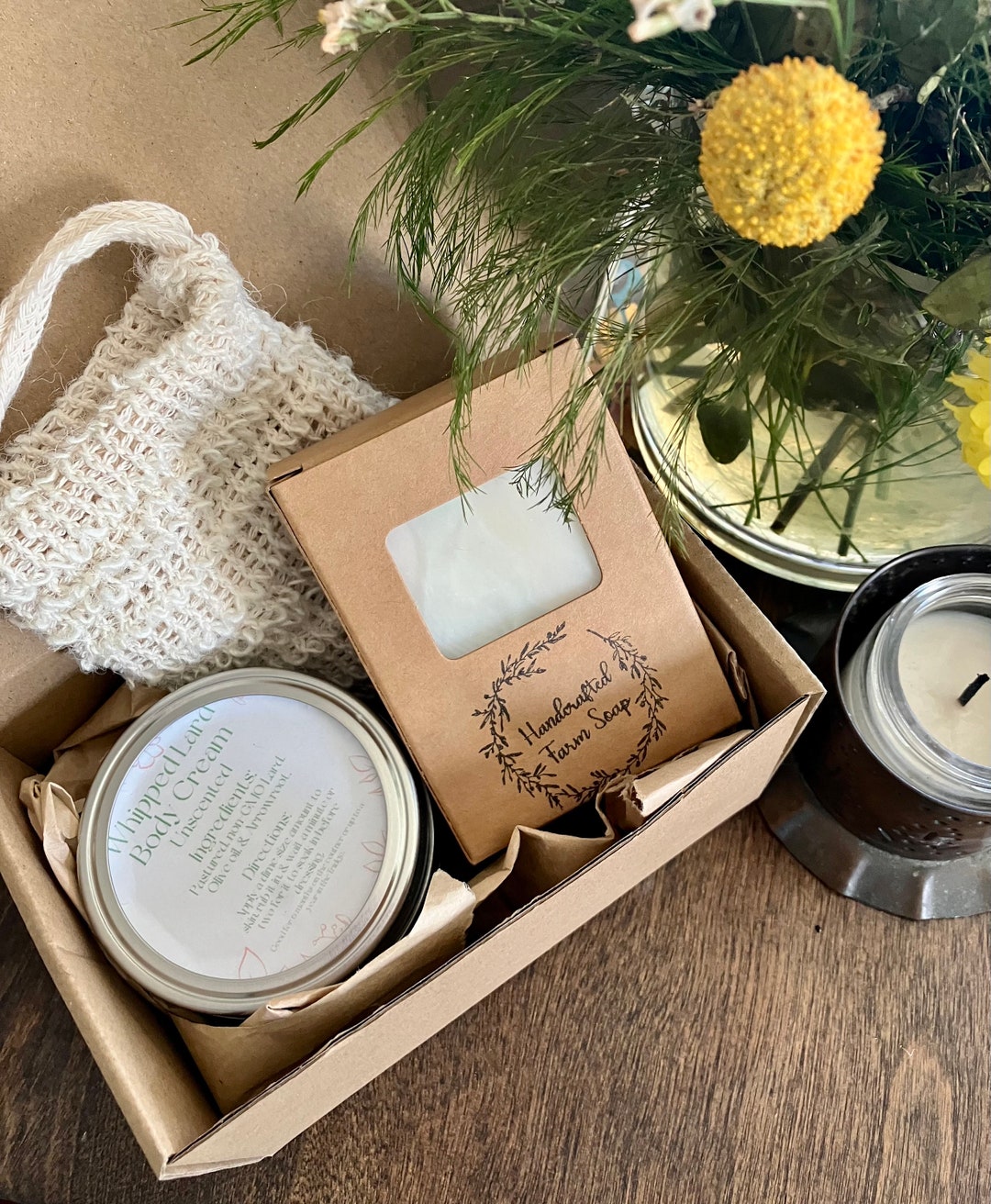 Our Farm Soap & Whipped Lard Body Cream Gift Set Etsy