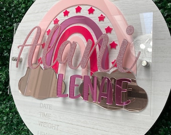 Birth Announcement Nursery Sign