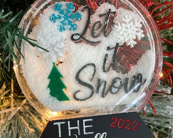 Snow Globe Ornament SVG File, Digital File ONLY, Laser File, Glowforge Fie