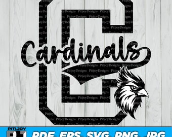 Cardenal svg, Cardenales svg, Cardenales animan, Mascota cardenal svg, Orgullo escolar cardenal archivo de corte cricut maker, Orgullo cardenal, Pájaro svg