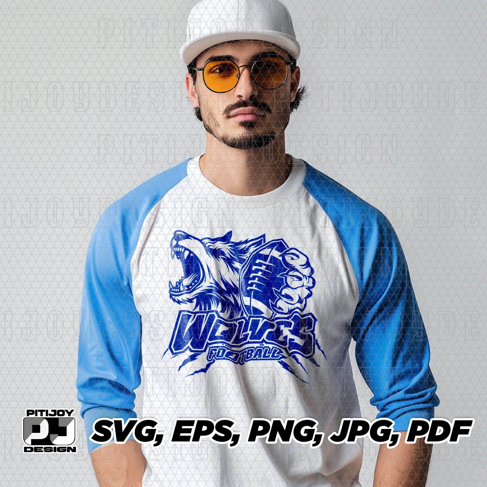 Wolves Football Svg, Wolves Football Svg, Wolves, Wolf, Football ...