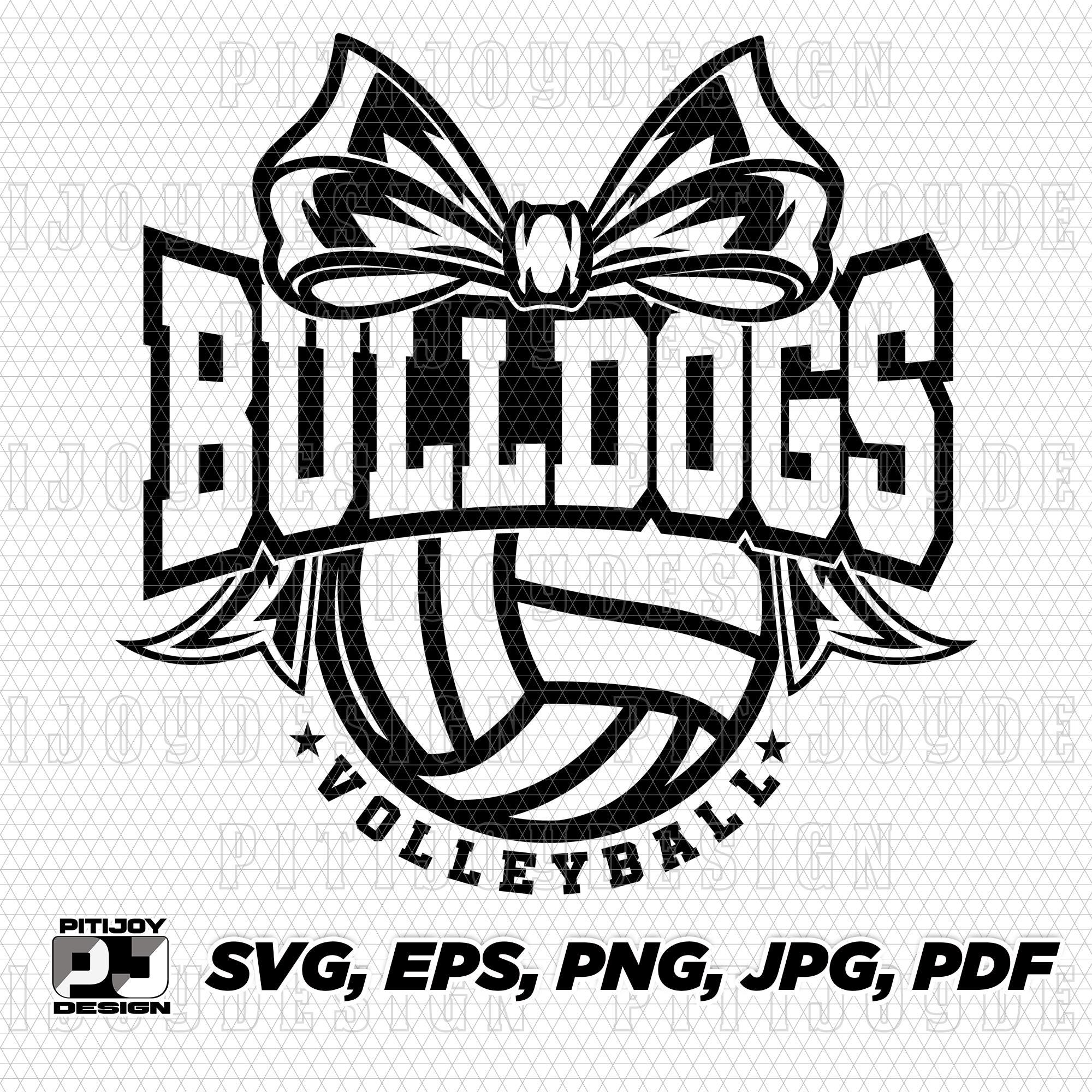 Bulldogs volleyball svg, Bulldog volleyball svg Bulldogs volleyball png Bulldogs svg Bulldog svg Bulldogs mascot svg Cricut clipart svg file