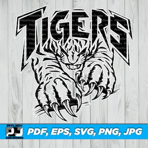 Tigers svg, Tiger svg, Tigers mascot svg, cricut silhouette files, Tigers png, Tigers school spirit svg, Tigers logo, Tigers sports shirt