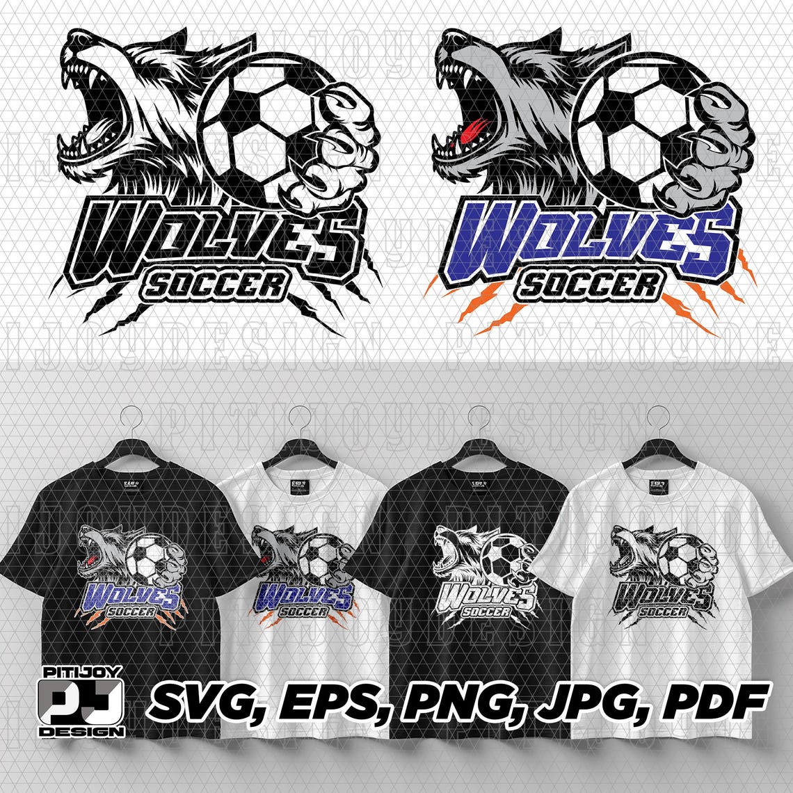 Wolves Soccer Svg Png, Wolves, Soccer Svg, Wolve, Soccer Shirt Design ...