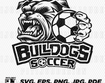 Bulldogs soccer svg Bulldog soccer svg Bulldogs soccer png Bulldogs svg Bulldog svg Bulldogs mascot svg Cricut svg Silhouette cameo svg file