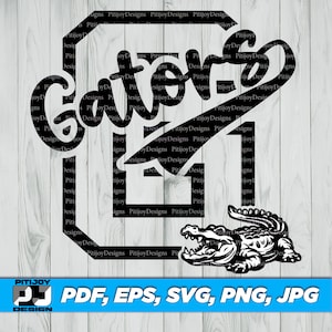 Gators Mascot SVG, School Spirit SVG, Gators Clipart, Sports Team Logo, Gators T-Shirt Design, Mascot Logo, Instant Download Svg,Png and Etc