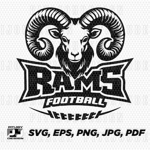 Ram Football svg, Rams Football svg, Football svg, Ram, Rams, Football, svg, jpg, eps, png, pdf, sublimation, design, clipart, design